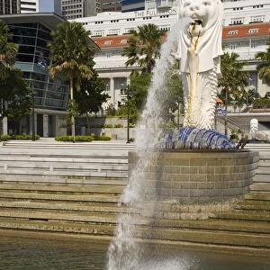 The Merlion statue