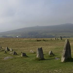The Merrivale Stone Rows with Great Staple Door and Middle Staple Door in the distance