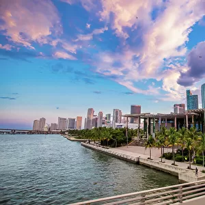 Miami skyline, Miami, Florida, United States of America, North America