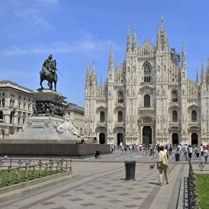 Milan Cathedral (Duomo), Piazza del Duomo, Milan, Lombardy, Italy, Europe