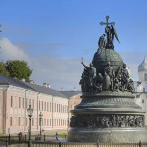 Millennium Monument, 1862, Kremlin, UNESCO World Heritage Site, Veliky Novgorod, Novgorod Oblast