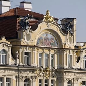 Ministerstvo pro mistni Rozvoj facade, Art Nouveau architecture, Old Town Square