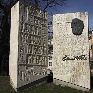 Monument to the Estonian author Eduard Vilde, in Tallinn, Estonia, Europe