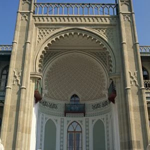 Moorish entrance to the Alupka Palace in Yalta