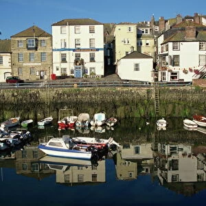 Morning reflections, Falmouth, Cornwall, England, United Kingdom, Europe
