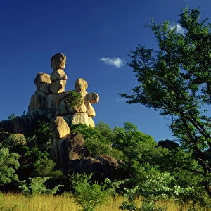 Mother and Child rock, Matopos, Zimbabwe, Africa