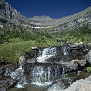 Mountain stream beside Going to the Sun road, near Logan Pass, Glacier National Park