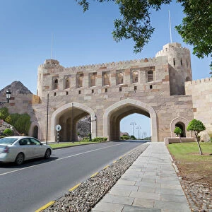 Muscat Gate and entrance to the City of Muscat, Muscat, Oman, Middle East