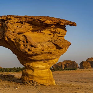 Mushroom rock, Al Ula, Kingdom of Saudi Arabia, Middle East