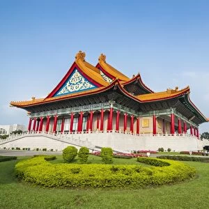 National concert hall on the grounds of the Chiang Kai-Shek memorial hall, Taipeh, Taiwan