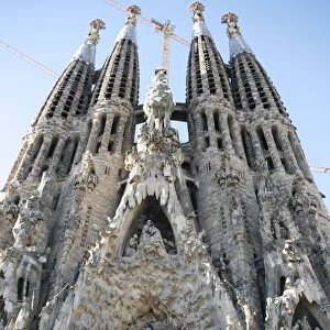 Nativity gate, Sagrada Familia, UNESCO World Heritage Site, Barcelona, Catalonia, Spain