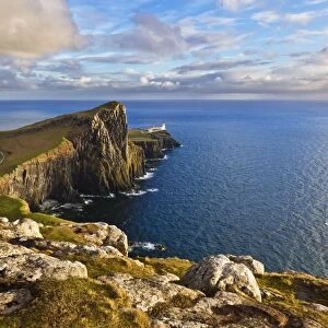 Neist Point and Lighthouse, Isle of Skye, Inner Hebrides, Highland and Islands, Scotland, United Kingdom, Europe
