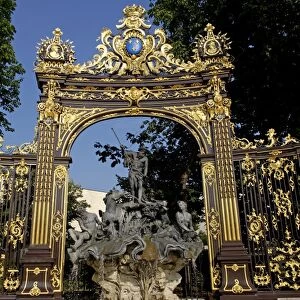 Neptunes fountain by Barthelemy Guibal, Place Stanislas, formerly Place Royale