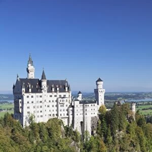 Neuschwanstein Castle, Fussen, Allgau, Allgau Alps, Bavaria, Germany, Europe