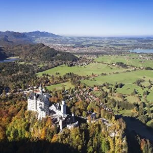 Neuschwanstein Castle, Hohenschwangau, Fussen, Ostallgau, Allgau, Allgau Alps, Bavaria, Germany, Europe
