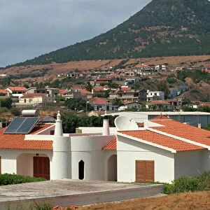 New homes in Vila Baleira, Porto Santo Island, off Madeira, Portugal, Atlantic, Europe