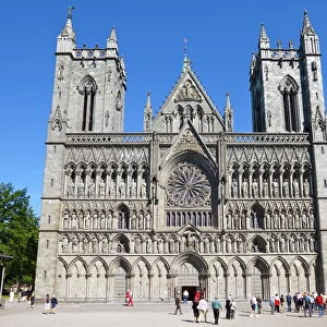 The Nidaros Cathedral, Trondheim, Sor-Trondelag, Norway, Scandinavia, Europe