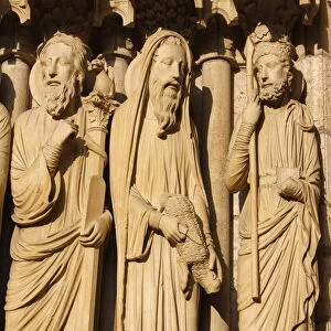 North gate sculpture of Moses, Aaron, Samuel or King David