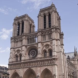 Notre Dame de Paris cathedral on the Ile de la Cite, Paris, France, Europe