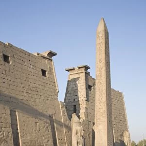 Obelisk and Pylon of Ramesses II (Ramses the Great), Luxor Temple, Luxor