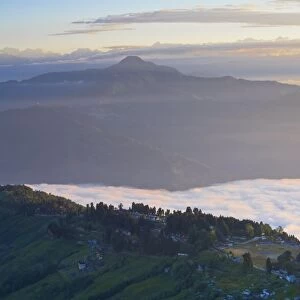 Observation Hill, Bhanu Bhakta Sarini, view of Darjeeling and Kanchenjunga