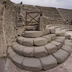 Odeion or Small Theatre dating from 80 BC, Pompeii, UNESCO World Heritage Site