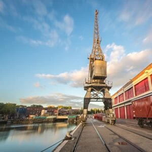 The Old Electric Cranes, Harbourside, Bristol, England, United Kingdom, Europe
