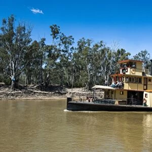 Old steamer in Echuca on the Murray River, Victoria, Australia, Pacific