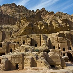 The old tombs of the Nabatean city, Petra, UNESCO World Heritage Site, Jordan