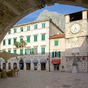 Old Town Clock Tower, Old Town, UNESCO World Heritage Site, Kotor, Montenegro, Europe