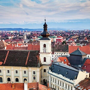 Old town of Sibiu, Transylvania, Romania, Europe