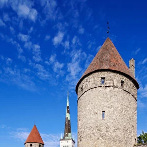 Old Town Walls, UNESCO World Heritage Site, Tallinn, Estonia, Europe