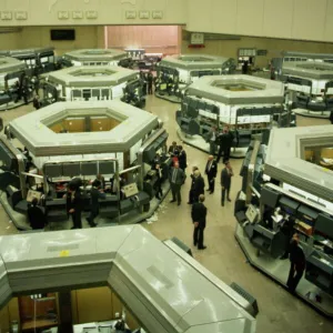 The old trading floor of the London Stock Exchange, before Big Bang, City of London