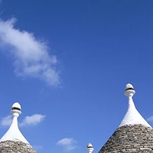 Old trulli houses with stone domed roof