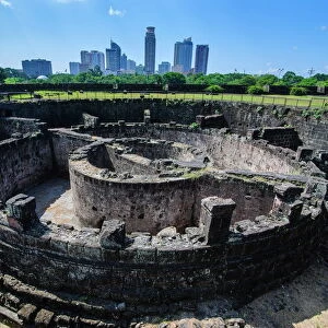 Old watchtower Baluarte de San Diego, Intramuros, Manila, Luzon, Philippines, Southeast Asia, Asia