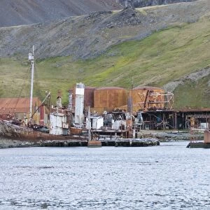 Old whaling station, Grytviken, South Georgia, South Atlantic