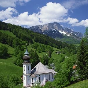 The onion dome church at Maria Gern, Austria, Europe