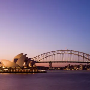 Opera House and Harbour Bridge, Sydney, New South Wales, Australia, Pacific