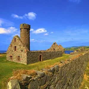 Original Peel Cathedral, Peel Castle, St. Patricks Isle, Isle of Man, Europe