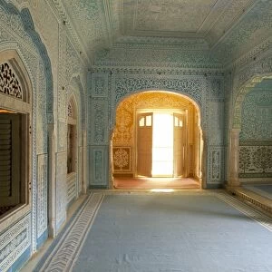 Ornate passageway to open door