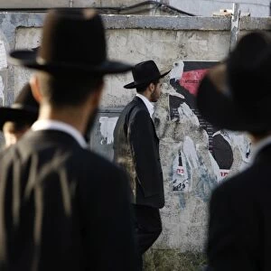 Orthodox Jews in Bnei Brak, Israel, Middle East
