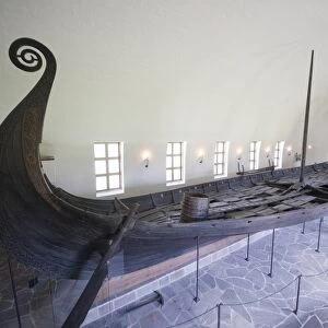 Oseberg Viking ship excavated from Oslofjord, Vikingskipshuset (Viking Ship Museum)