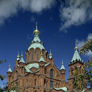 The Ouspensky Russian Orthodox Cathedral in Helsinki, Finland, Scandinavia, Europe