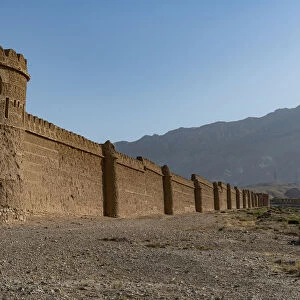 Outer walls of the Indian style Tashkurgan Palace former summer palace of the king