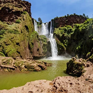 Ouzoud Falls, waterfall near the Middle Atlas village of Tanaghmeilt, Azilal Province