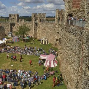 Pageantry festival at Framlingham Castle, Framlingham, Suffolk, England, United Kingdom