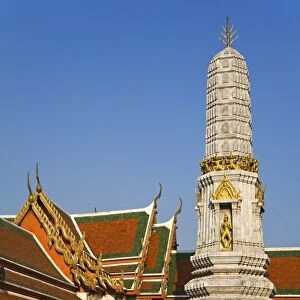 Pagoda at Wat Pho Temple, Rattanakosin District, Bangkok, Thailand, Southeast Asia, Asia
