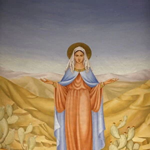 Painting of the Virgin Mary in the Holy Land in the Visitation church in Ein Kerem