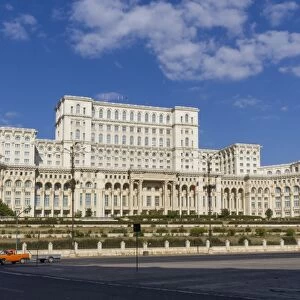 Palace of Parliament, the worlds second largest building after the Pentagon, Bucharest, Romania, Europe