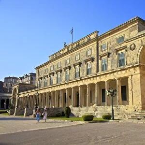 The Palace of St. Michael and St. George, Corfu Old Town, Corfu, The Ionian Islands